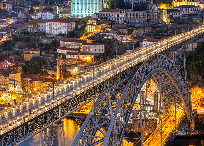 Dom Luis I Bridge in Porto